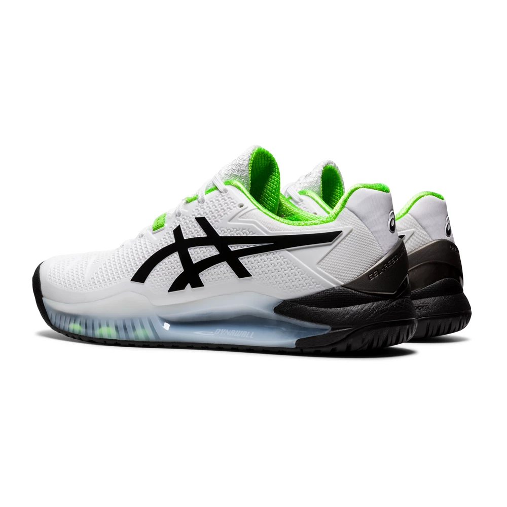 Asics Gel Resolution 8 2E-Wide (Men's) - White/Green Gecko (Available Size: 14) - Image 6