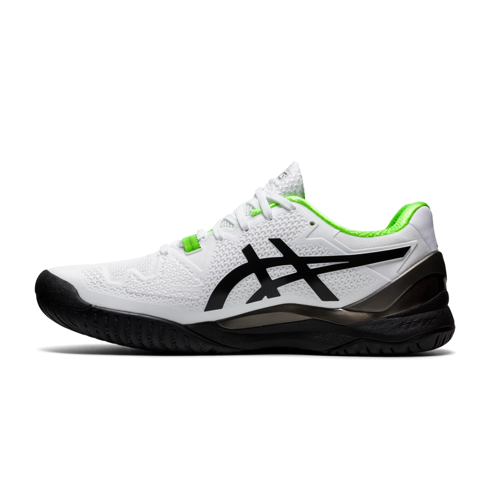 Asics Gel Resolution 8 2E-Wide (Men's) - White/Green Gecko (Available Size: 14) - Image 4