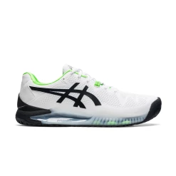 Asics Gel Resolution 8 (Men's) - White/Green Gecko (Available Size: 7)