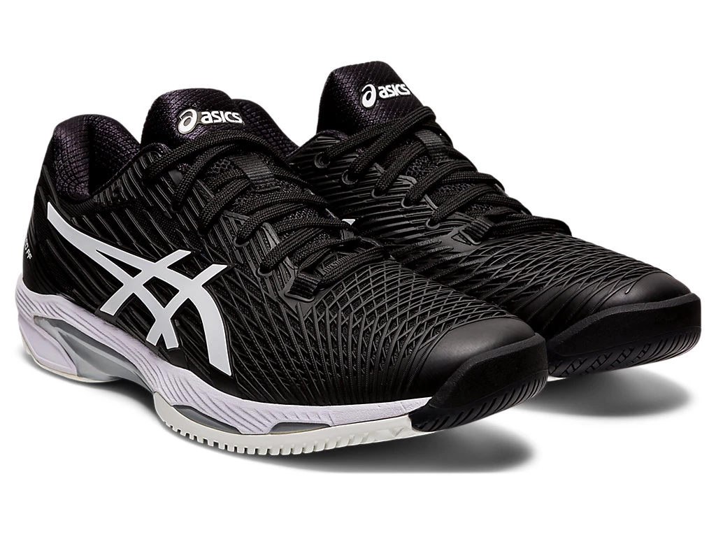 Asics Solution Speed FF 2 (Men's) - Black/White - Image 3