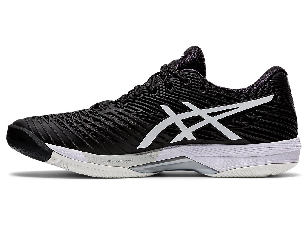 Asics Solution Speed FF 2 (Men's) - Black/White - Image 2