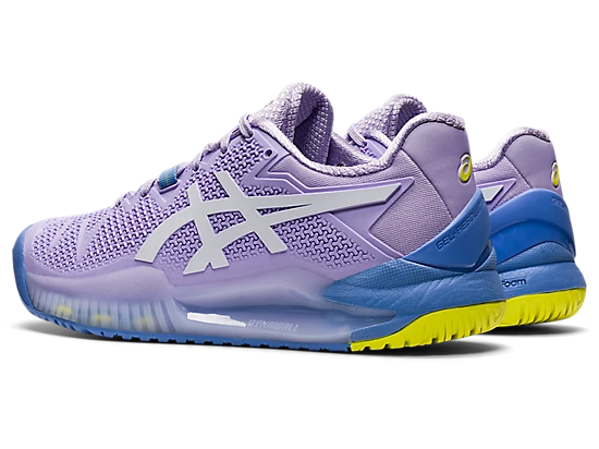 Asics Gel Resolution 8 (Women's) - Murasaki/White (Available Size: 7.5) - Image 5