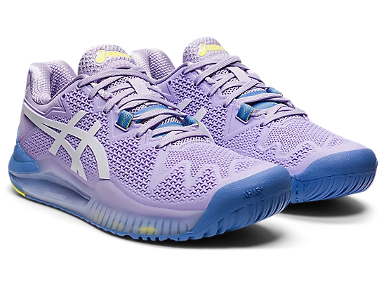 Asics Gel Resolution 8 (Women's) - Murasaki/White (Available Size: 7.5) - Image 4