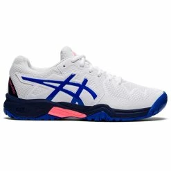 Asics Gel Resolution 8 GS (Junior) - White/Lazuli Blue (Available Size: 3)