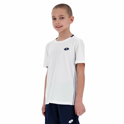 Lotto Tennis Team Tee (Boy's) - Brilliant White - Image 2