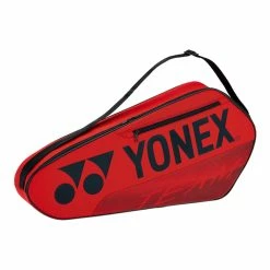 Yonex Team Racquet 3-Pack Bag - Red/Black