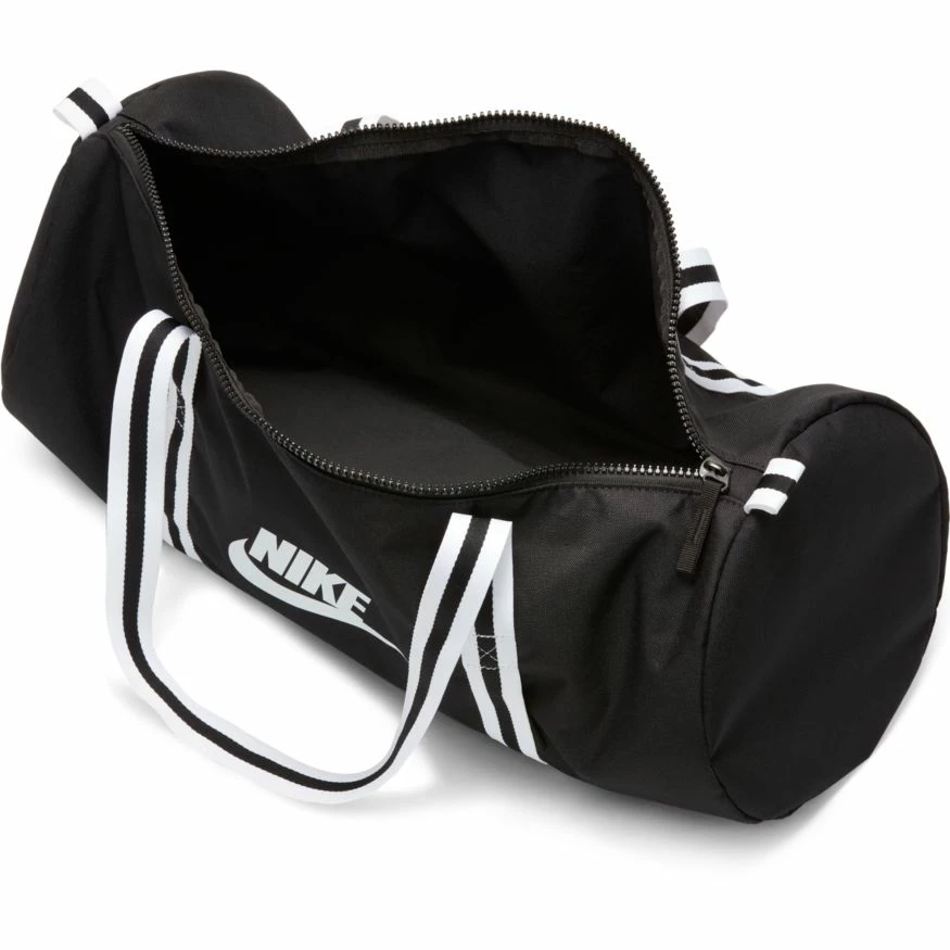 Nike Heritage Duffel Bag - Black/White - Image 4