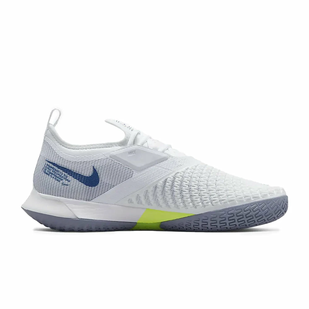 Nike Court React Vapor NXT (Men's) - White/Ashen Slate/Volt/Mystic Navy - Image 2