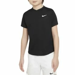 NikeCourt Dri-FIT Victory Top (Boy's) - Black