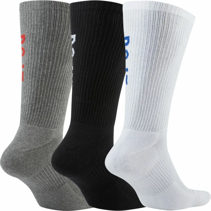 Nike Everyday Plus Cushioned Crew Socks (3-Pack) - White/Black/Grey/Multi - Image 2