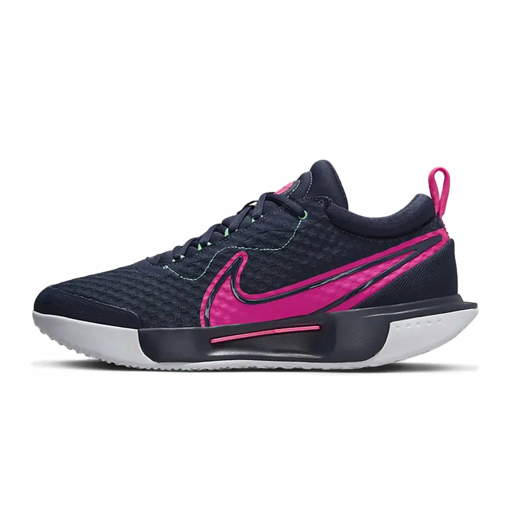 Nike Court Zoom Pro (Men's) - Obsidian/Green Glow/White/Hyper Pink - Image 2