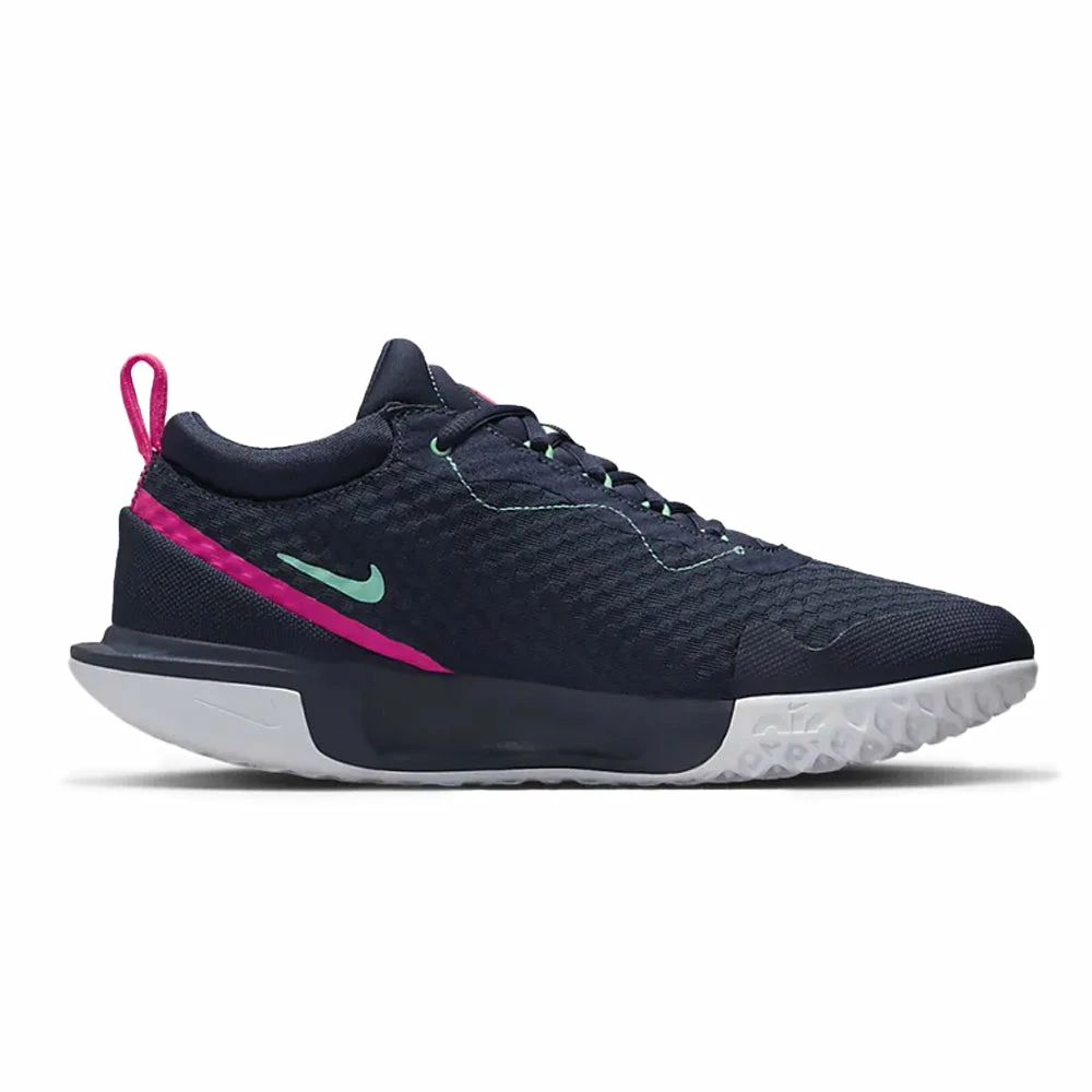 Nike Court Zoom Pro (Men's) - Obsidian/Green Glow/White/Hyper Pink - Image 3