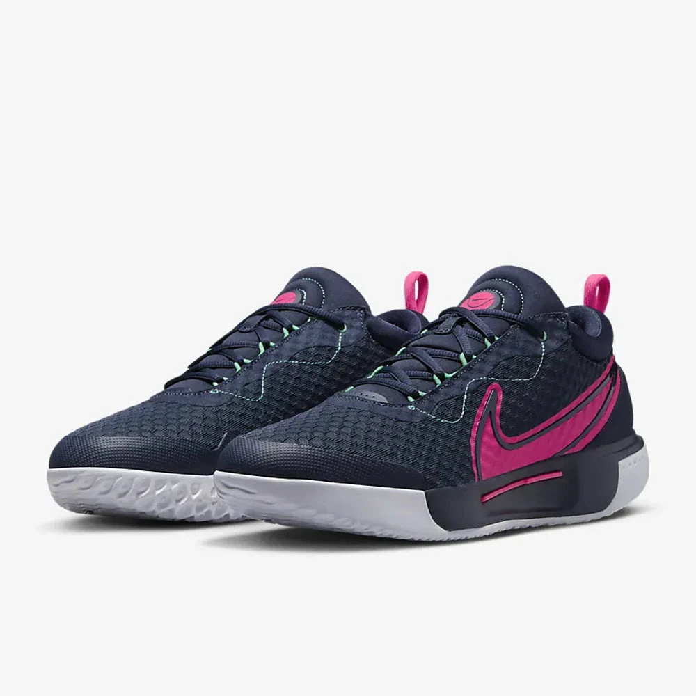 Nike Court Zoom Pro (Men's) - Obsidian/Green Glow/White/Hyper Pink - Image 5