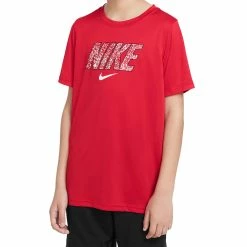 Nike Dri-FIT Trophy Swoosh Training T-Shirt (Boy's) - University Red (Available Size: M,XL)