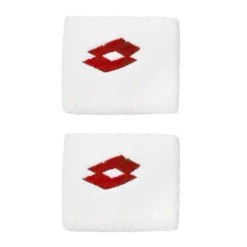 Lotto Tennis Wristbands - White/Red