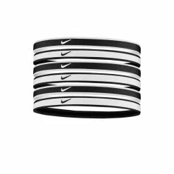 Nike Swoosh Sport Headbands (6 Pack) - Black/White
