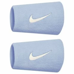 Nike Premier Doublewide Tennis Wristbands - Cobalt Bliss/White