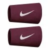 Nike Premier Doublewide Tennis Wristbands - Dark Beetroot/White