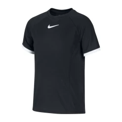 Nike Court Dri-Fit Tennis T-Shirt (Boy's) - Black/White