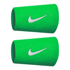 Nike Premier Doublewide Tennis Wristbands - Poison Green/White