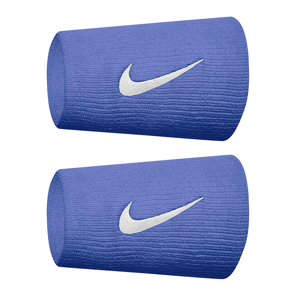 Nike Premier Doublewide Tennis Wristbands - Royal Pulse/White