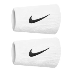 Nike Premier Doublewide Tennis Wristbands - White/Black
