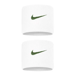Nike Premier Tennis Wristbands - White/Gorge Green
