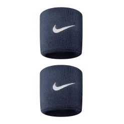 Nike Swoosh Wristbands - Obsidian Blue/White