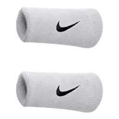 Nike Swoosh Wristbands Doublewide - White/Black