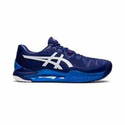 Asics Gel Resolution 8 2E-Wide (Men's) - Dive Blue/White
