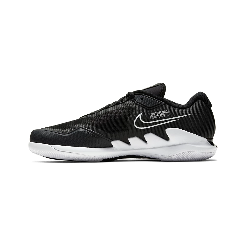 Nike Court Air Zoom Vapor Pro (Men's) - Black/White - Image 3