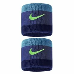 Nike Swoosh Wristbands - Hyper Royal/Deep Royal Blue/Green Strike