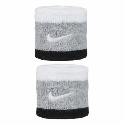 Nike Swoosh Wristbands - Smoke Grey/Black/White