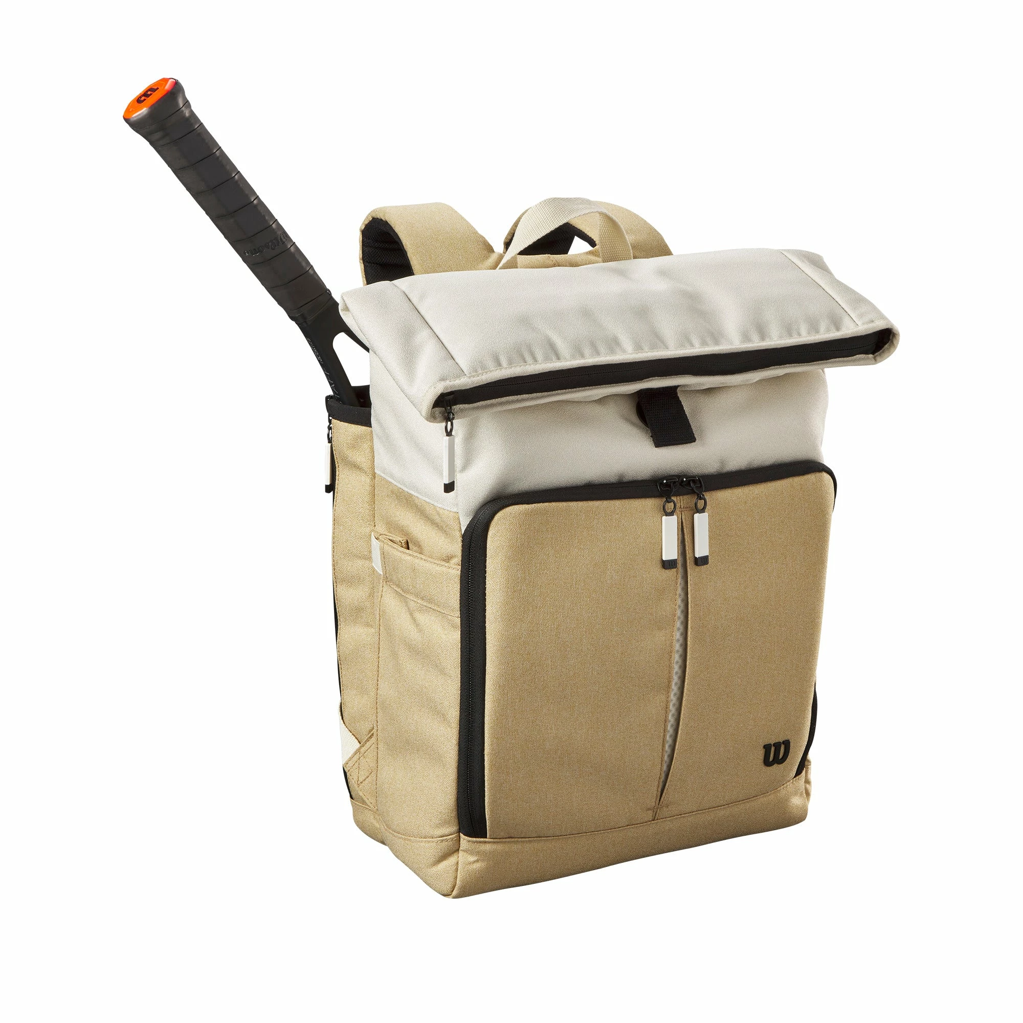 Wilson Lifestyle Foldover Backpack - Khaki/Off White - Image 2