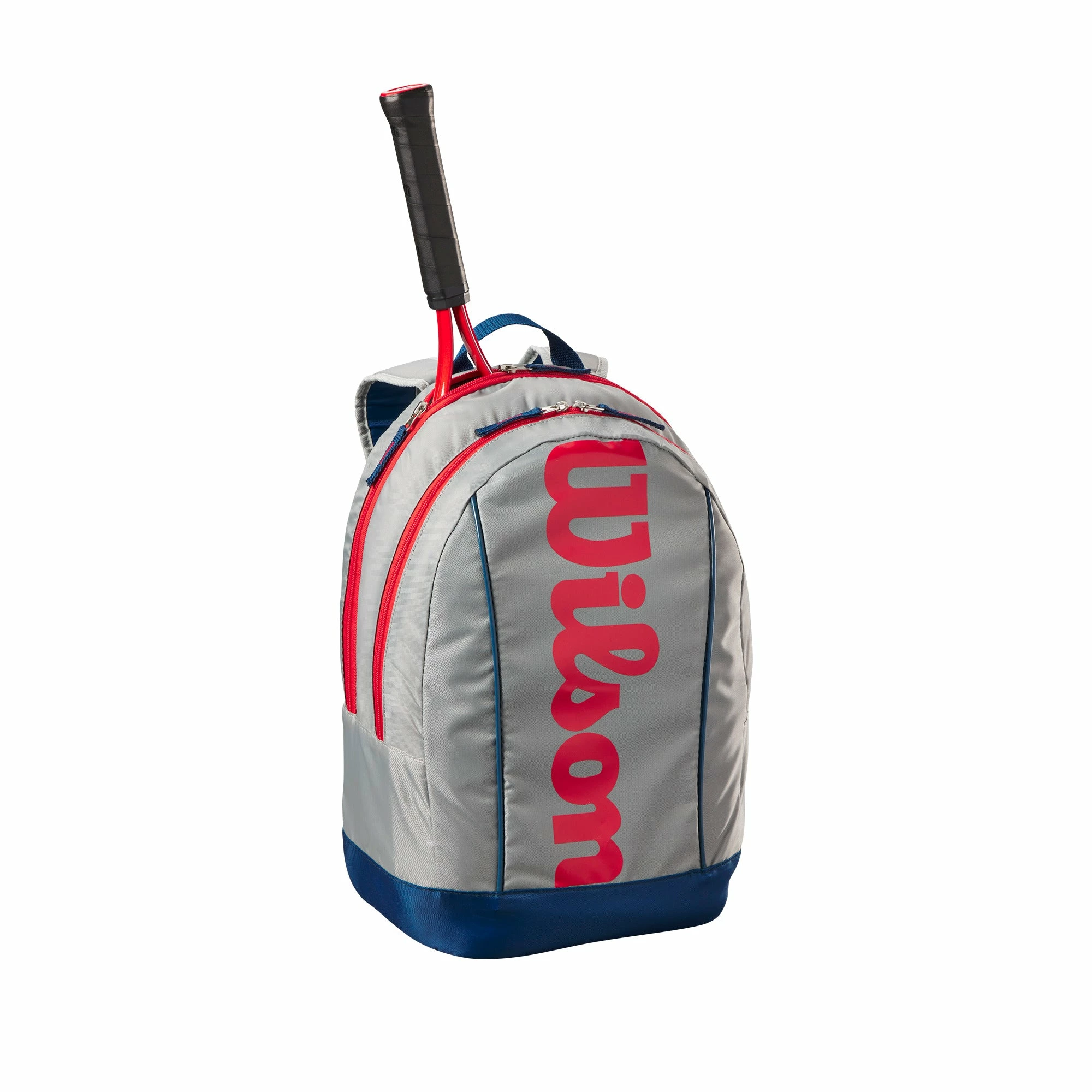 Wilson Junior Backpack - Light Grey/Red/Blue - Image 3
