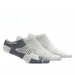 Asics Quick Lyte Single Tab (3 Pack) - Brilliant White/Grey White/Dark Grey