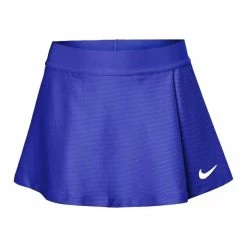 Nike Court Dri-Fit Flouncy Tennis Skirt (Girl's) - Concord/White (Available Size: L)