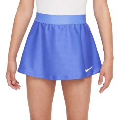 Nike Court Dri-Fit Flouncy Tennis Skirt (Girl's) - Sapphire/White (Available Size: S)