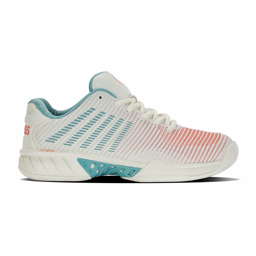 K-Swiss Hypercourt Express 2 (Women's) - White/Nile Blue/Desert Flower
