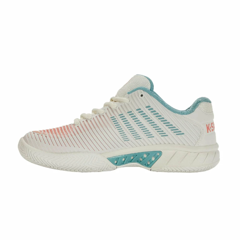 K-Swiss Hypercourt Express 2 (Women's) - White/Nile Blue/Desert Flower - Image 2